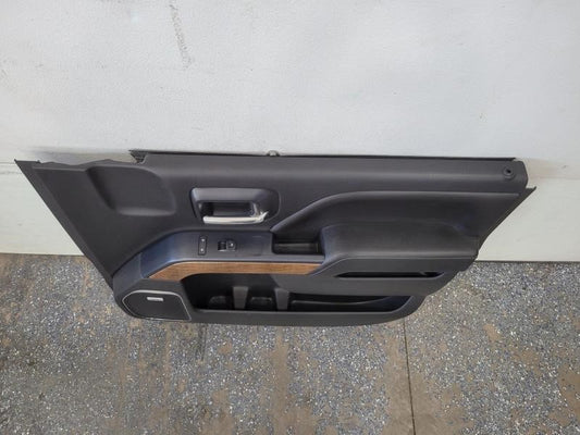 2014 SILVRDO15 RH FRONT DOOR PANEL, BLACK, LEATHER, 231 - image 2