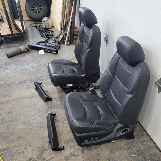 2020 ESCALAESV FRONT BLACK LEATHER SEATS PAIR 25031 - image 2
