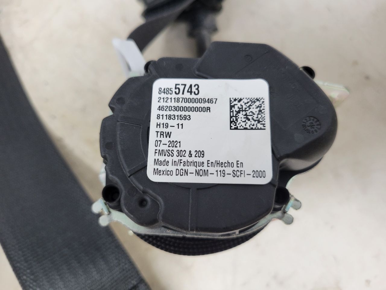 2021 SIERRA150 SET OF 3 REAR SEAT BELTS BLACK 26815 - image 10