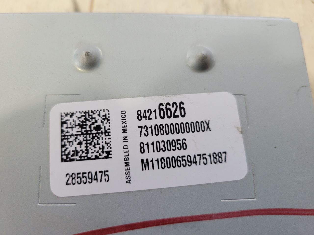 2018 CAMARO HMI BYPASS MODULE 84216626 27057 - image 8