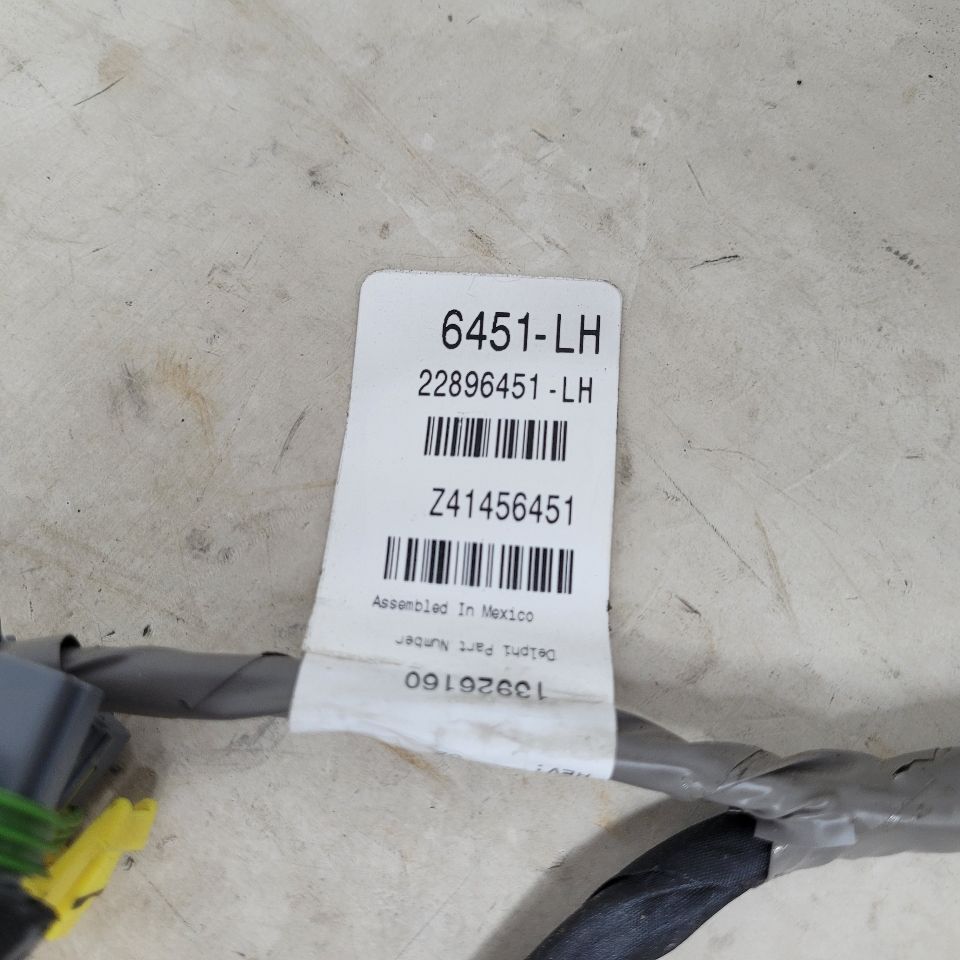 2014 ESCALADE LH DRIVER REAR DOOR WIRING HARNESS 27514 - image 5
