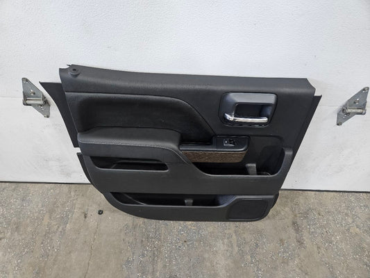 2017 SIERDEN15 LH REAR DOOR TRIM PANEL CREW CAB BLK 28030 - image 2