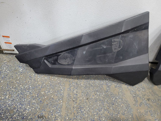2019 POLUTV FRONT DOOR SKINS TEXTURED BLACK 28234 - image 2