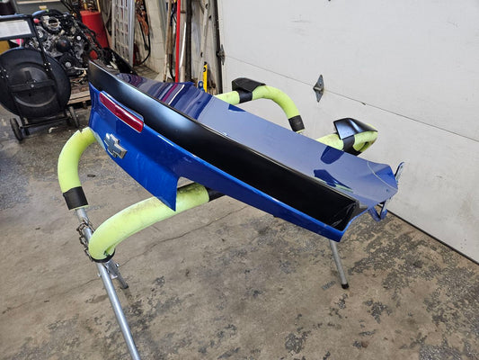 2018 CAMARO DECKLID W/1LE SPOILER BLUE SMALLDENT 29771 - image 2