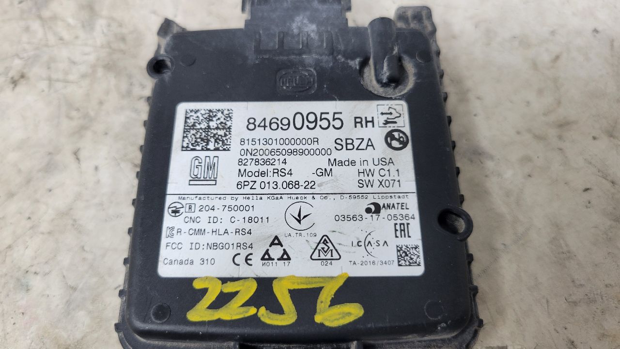 2020 SIERDEN15 RH REAR BLIND SPOT RADAR 84690955 31556 - image 10