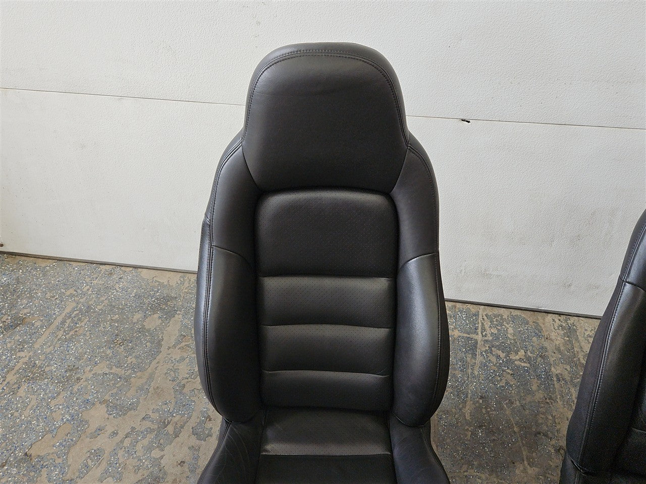 2005 CORVETTE SEATS PAIR SPORT BUCKET MEMORY AAB 52K MILES BLACK 34124 - image 9