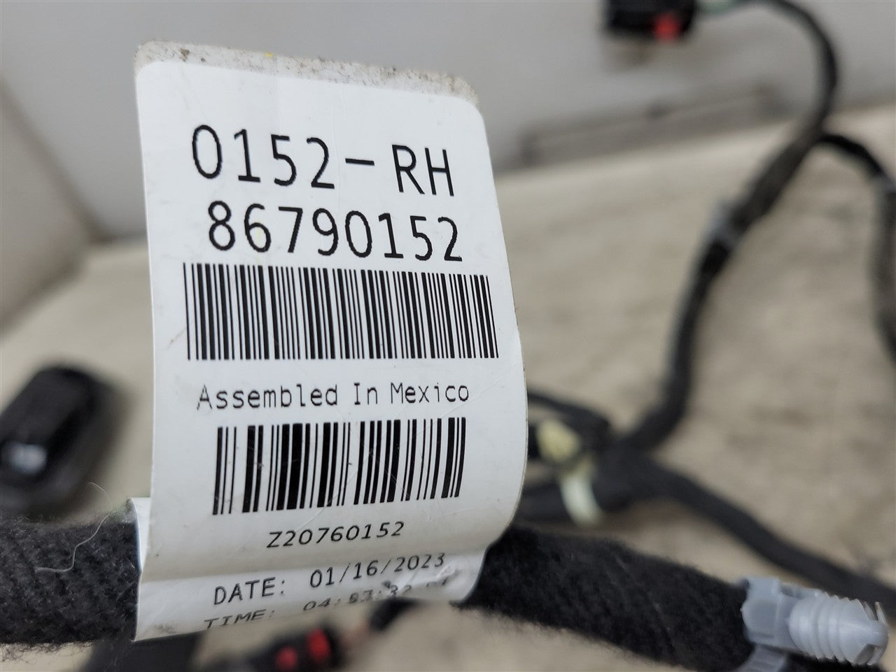 2023 SIERRA150 RH REAR DOOR WIRE HARNESS 86790152 34359 - image 12