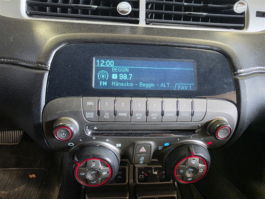 Used OEM 2010-2012 CAMARO RADIO & CONTROLS WITH HEATED SEAT SWITCHES, actual item photo 2