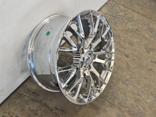 Used OEM 2005-2012 CORVETTE C6 FRONT WHEEL C7 Z06 REPLICA CHROME 18X8, actual item photo 2