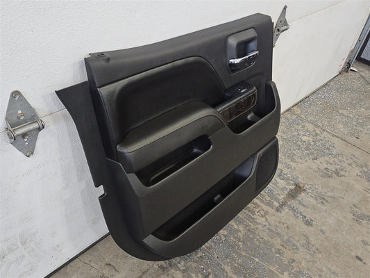 Used OEM 2014-2019 SIERRA SILVERADO REAR DOOR PANEL TRIM LH DRIVER, actual item photo 2