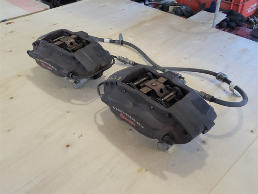 Used OEM 2010-2015 CAMARO SS BREMBO BRAKE CALIPERS REAR PAIR, actual item photo 2