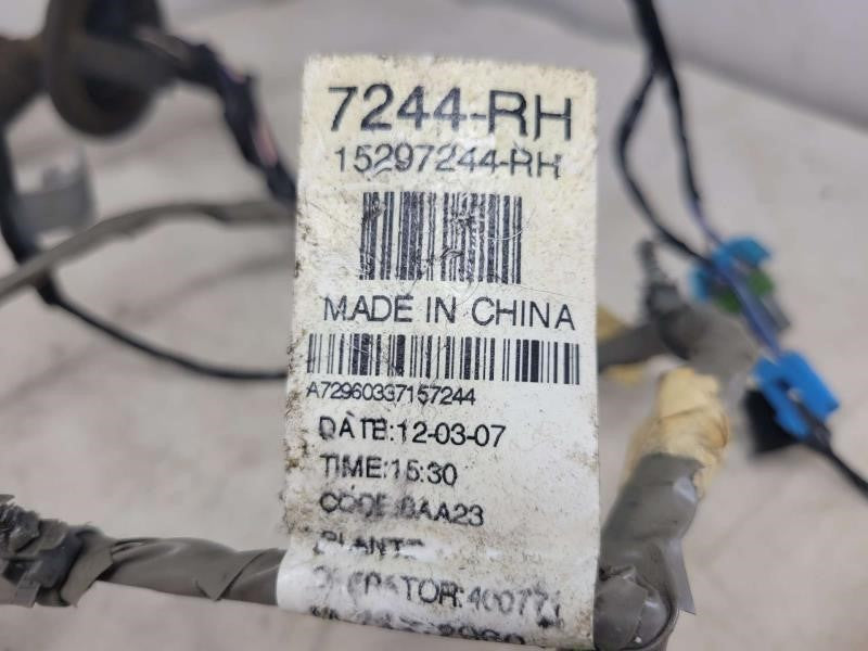2008 ESCALADE RH PASSENGER REAR DOOR WIRING HARNES 621 - image 7