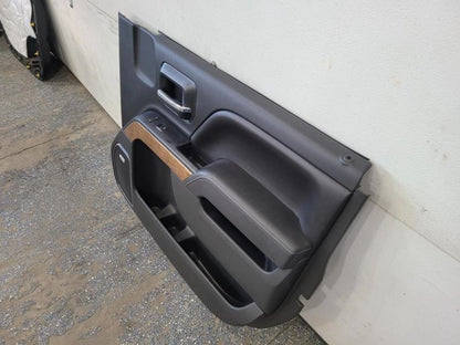 2014 SILVRDO15 RH FRONT DOOR PANEL, BLACK, LEATHER, 231 - image 4