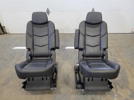 2017 ESCALADE 2ND ROW BUCKET BLACK LEATHER SEATS 24240 - image 1