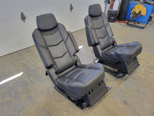 2017 ESCALADE 2ND ROW BUCKET BLACK LEATHER SEATS 24240 - image 2