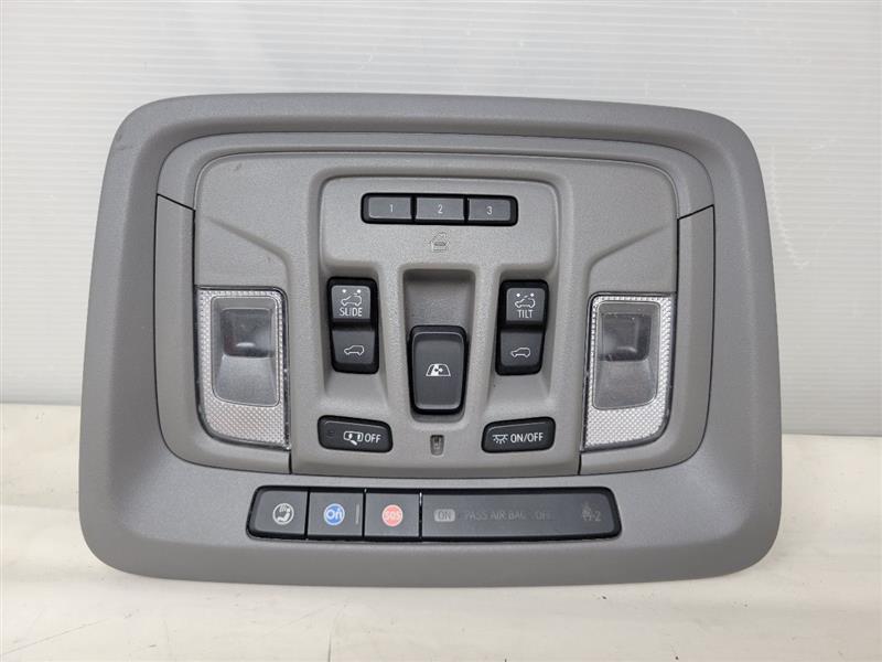 2020 SIERDEN15 OVERHEAD CONSOLE ASH GREY HOMELINK 24561 - image 1