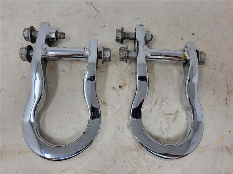 2018 SILVRDO15 OEM CHROME TOW HOOKS WITH HARDWARE 24707 - image 1