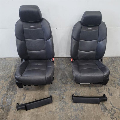 2020 ESCALAESV FRONT BLACK LEATHER SEATS PAIR 25031 - image 1