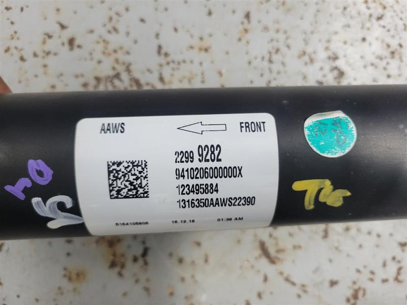 2017 CAMARO REAR DRIVE SHAFT, SS, MANUAL TRANSMI 25517 - image 10
