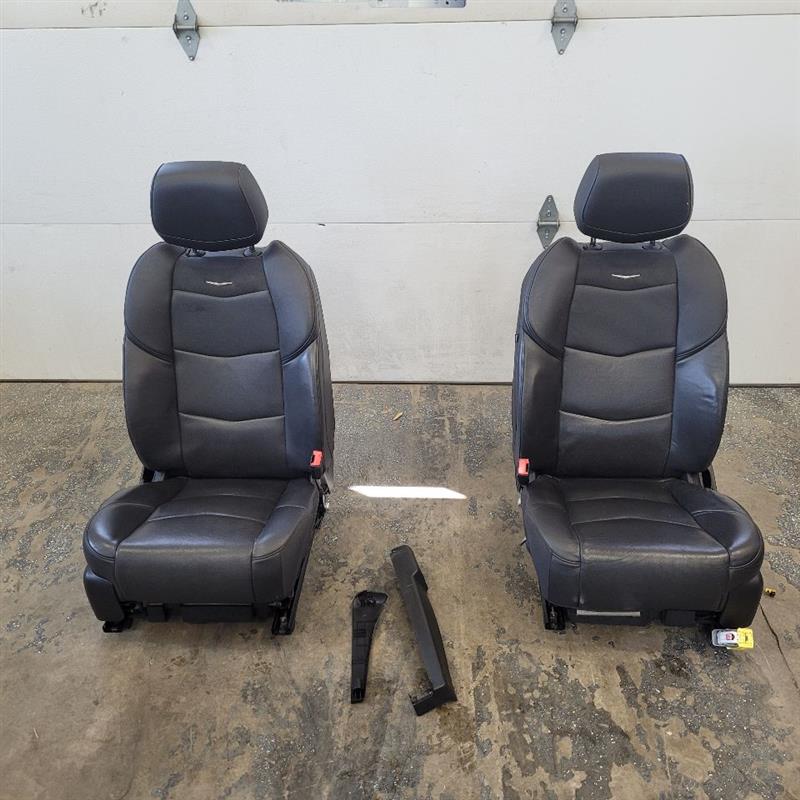 2019 ESCALADE FRONT SEATS PAIR BLACK LEATHER 48K 25663 - image 1