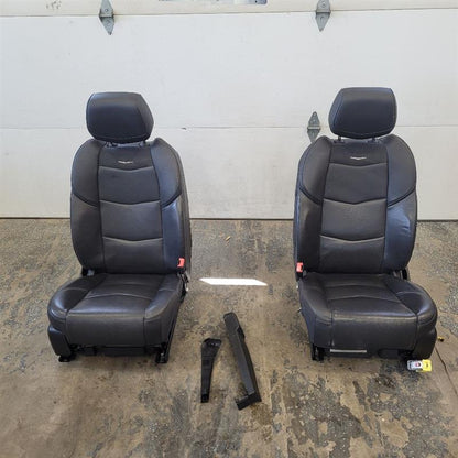 2019 ESCALADE FRONT SEATS PAIR BLACK LEATHER 48K 25663 - image 1