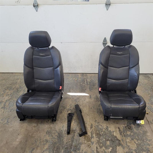 2019 ESCALADE FRONT SEATS PAIR BLACK LEATHER 48K 25663 - image 1