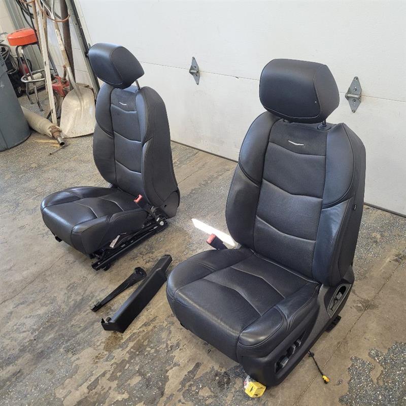 2019 ESCALADE FRONT SEATS PAIR BLACK LEATHER 48K 25663 - image 2
