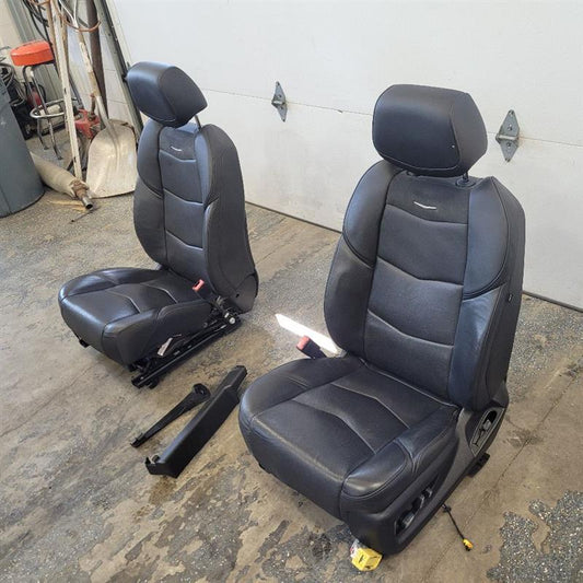 2019 ESCALADE FRONT SEATS PAIR BLACK LEATHER 48K 25663 - image 2