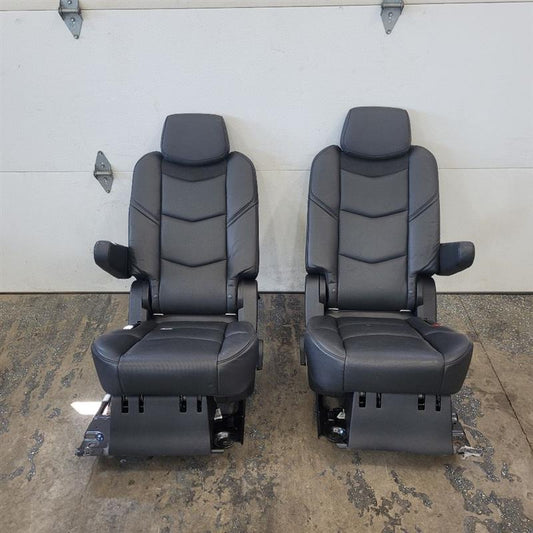 2019 ESCALADE 2ND ROW REAR SEATS BLACK LEATHER 25664 - image 1