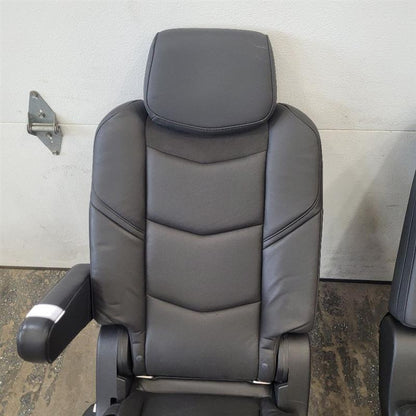 2019 ESCALADE 2ND ROW REAR SEATS BLACK LEATHER 25664 - image 4