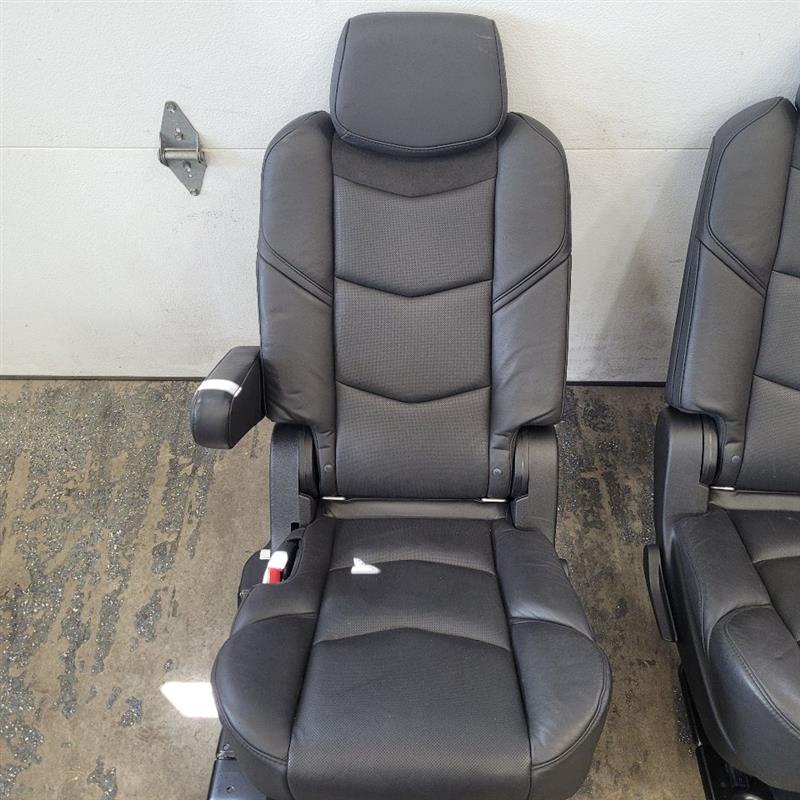 2019 ESCALADE 2ND ROW REAR SEATS BLACK LEATHER 25664 - image 5
