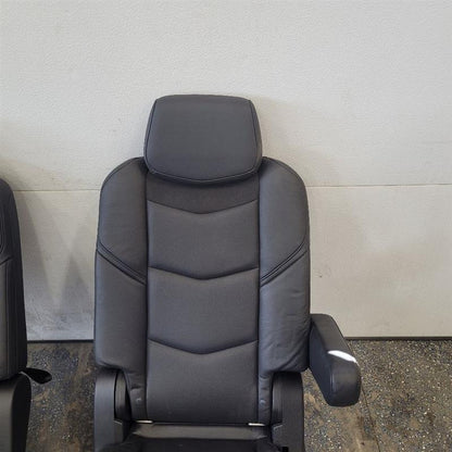 2019 ESCALADE 2ND ROW REAR SEATS BLACK LEATHER 25664 - image 8