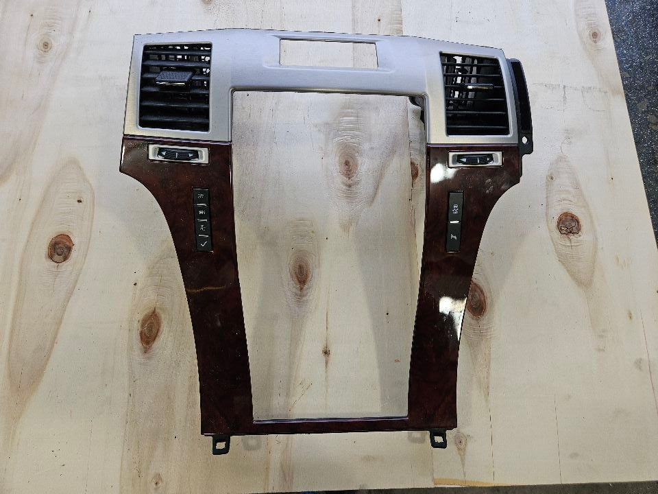 2012 ESCALADE RADIO TRIM DASH BEZEL RUBY WOOD 26102 - image 1