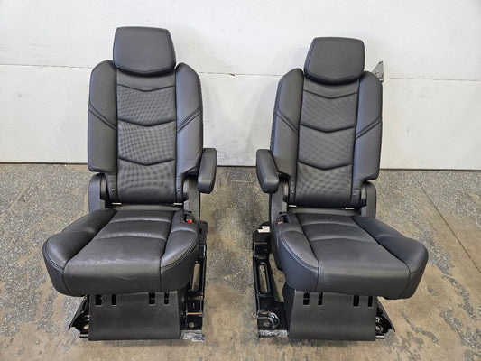 2016 ESCALADE 2ND ROW BUCKET SEATS BLACK LEATHER 26358 - image 1