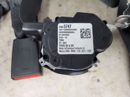 2021 SIERRA150 SET OF 3 REAR SEAT BELTS BLACK 26815 - image 9