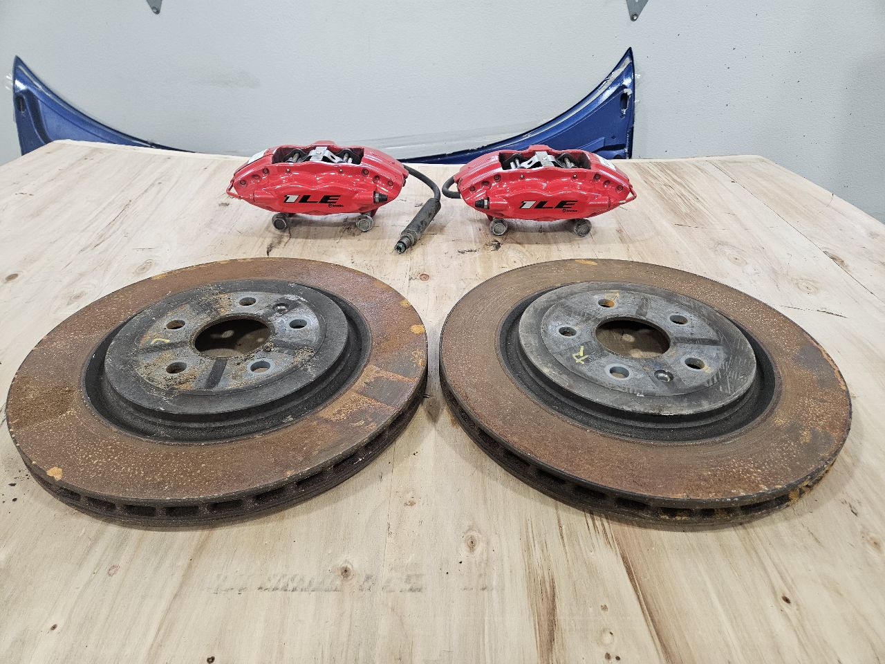 2022 CAMARO REAR 1LE SS BREMBO RED CALIPERS PAIR 27236 - image 19