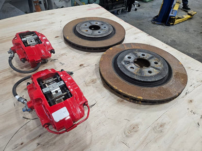 2022 CAMARO REAR 1LE SS BREMBO RED CALIPERS PAIR 27236 - image 2