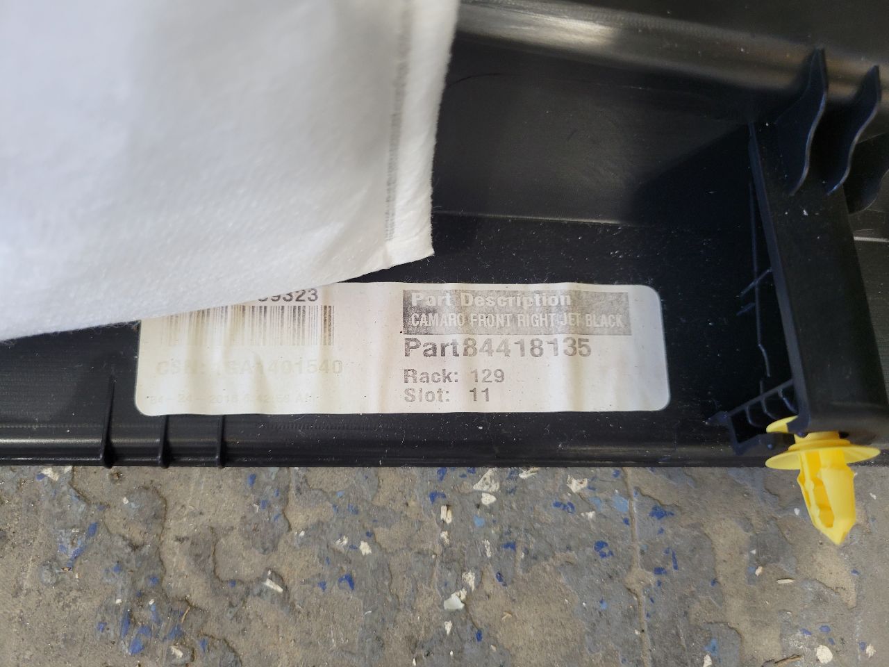 2018 CAMARO RH PASSENGER FRONT DOOR PANEL COUPE 27287 - image 12