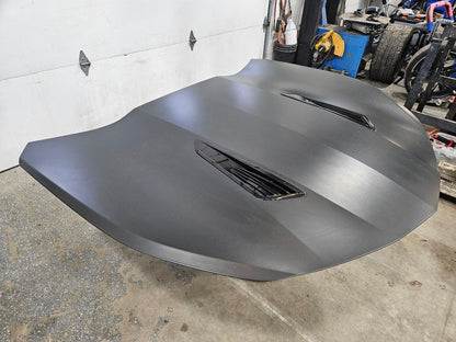 2018 CAMARO SS 1LE HOOD WHITE W/OEM VINYL WRAP 27302 - image 4