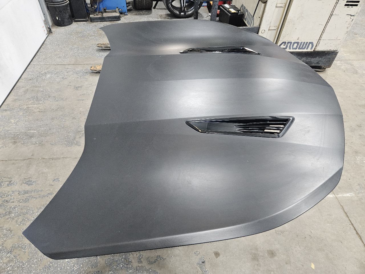 2018 CAMARO SS 1LE HOOD WHITE W/OEM VINYL WRAP 27302 - image 5