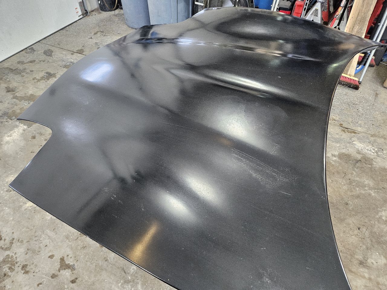 1998 CORVETTE OEM HOOD PAINTED SATIN BLACK 27609 - image 10