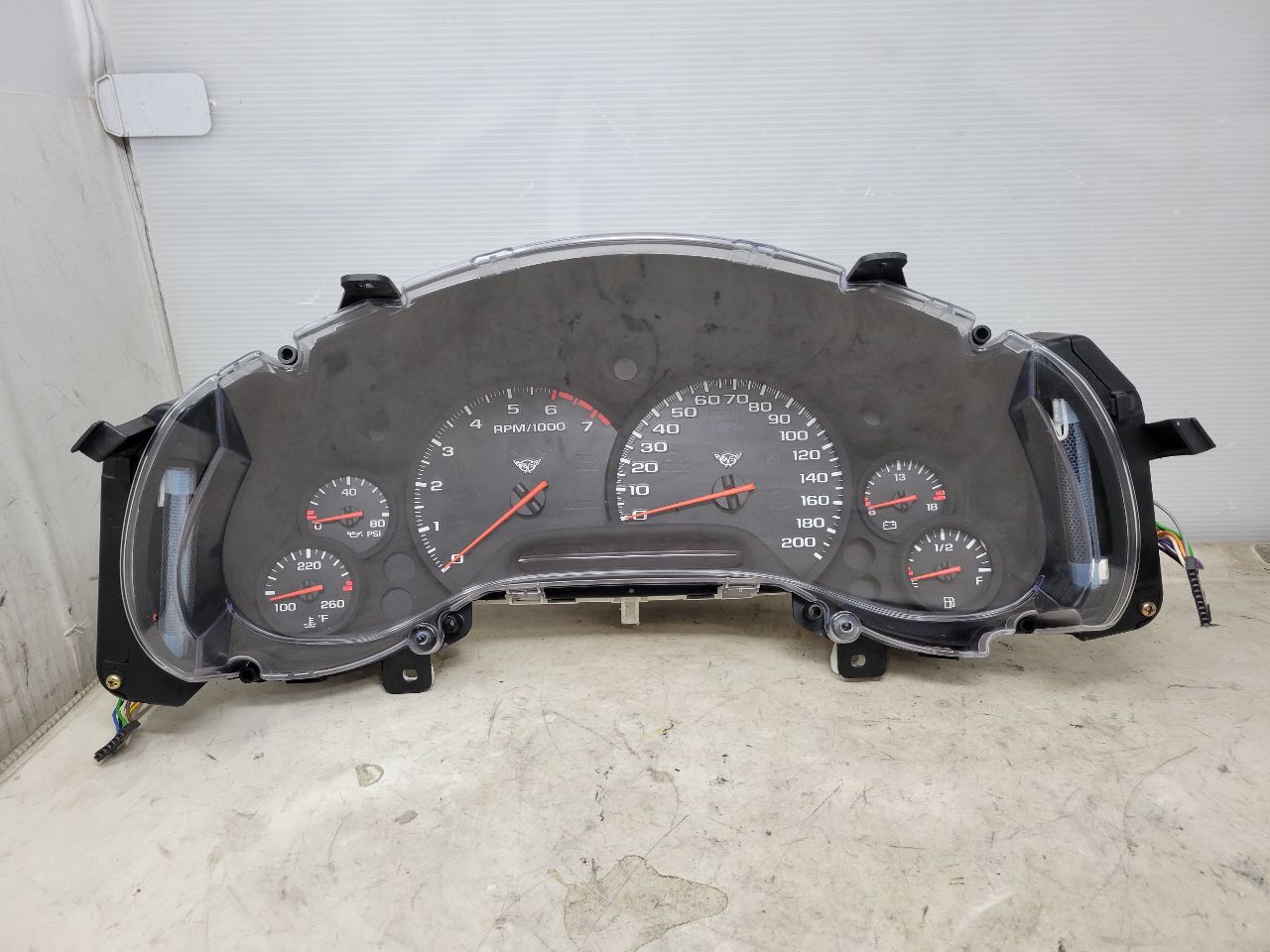 1998 CORVETTE 200MPH CLUSTER SPEEDOMETER 117K 27675 - image 1