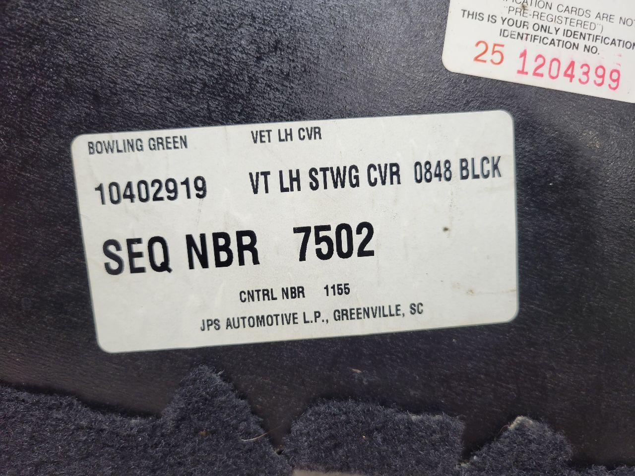 1998 CORVETTE REAR CARGO LID LH DRIVER SIDE 27681 - image 7