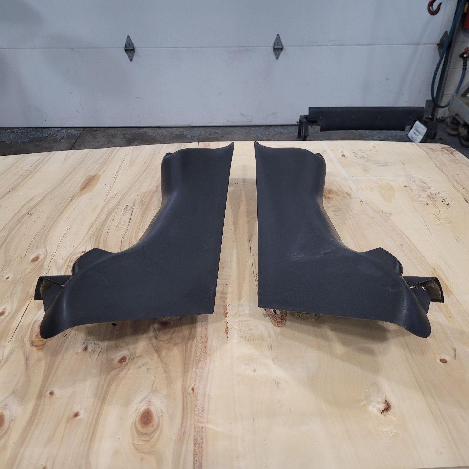 1998 CORVETTE LOWER B PILLAR SEAT BELT TRIM COVERS 27698 - image 1