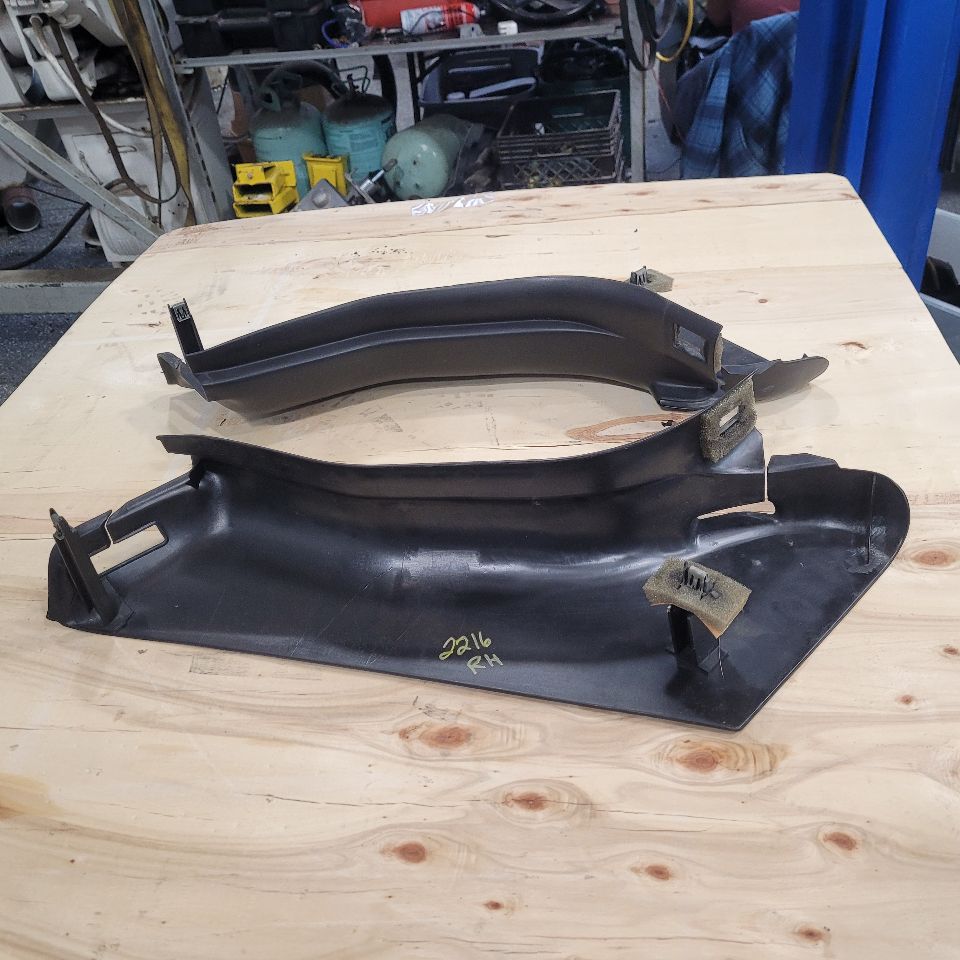 1998 CORVETTE LOWER B PILLAR SEAT BELT TRIM COVERS 27698 - image 10