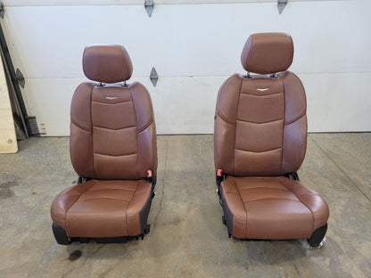 2017 ESCALADE FRONT VEHCCIO BROWN SEATS PAIR 27766 - image 1