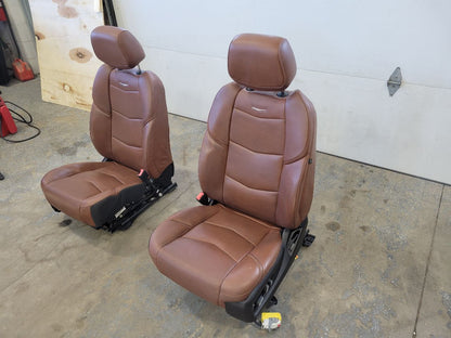 2017 ESCALADE FRONT VEHCCIO BROWN SEATS PAIR 27766 - image 2