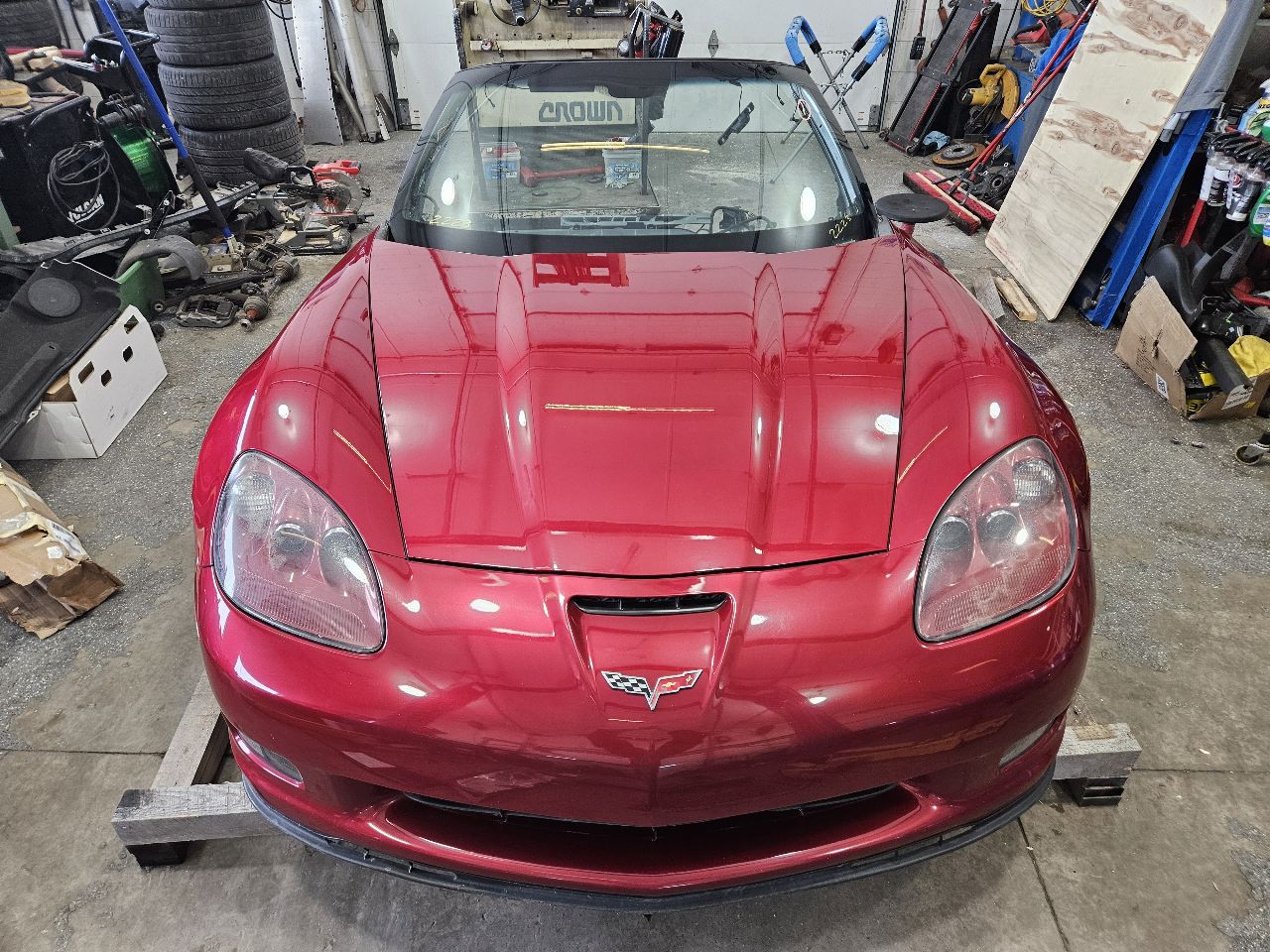 2011 CORVETTE FRONT CLIP CUT BEHIND A PILLAR 89U 27891 - image 7