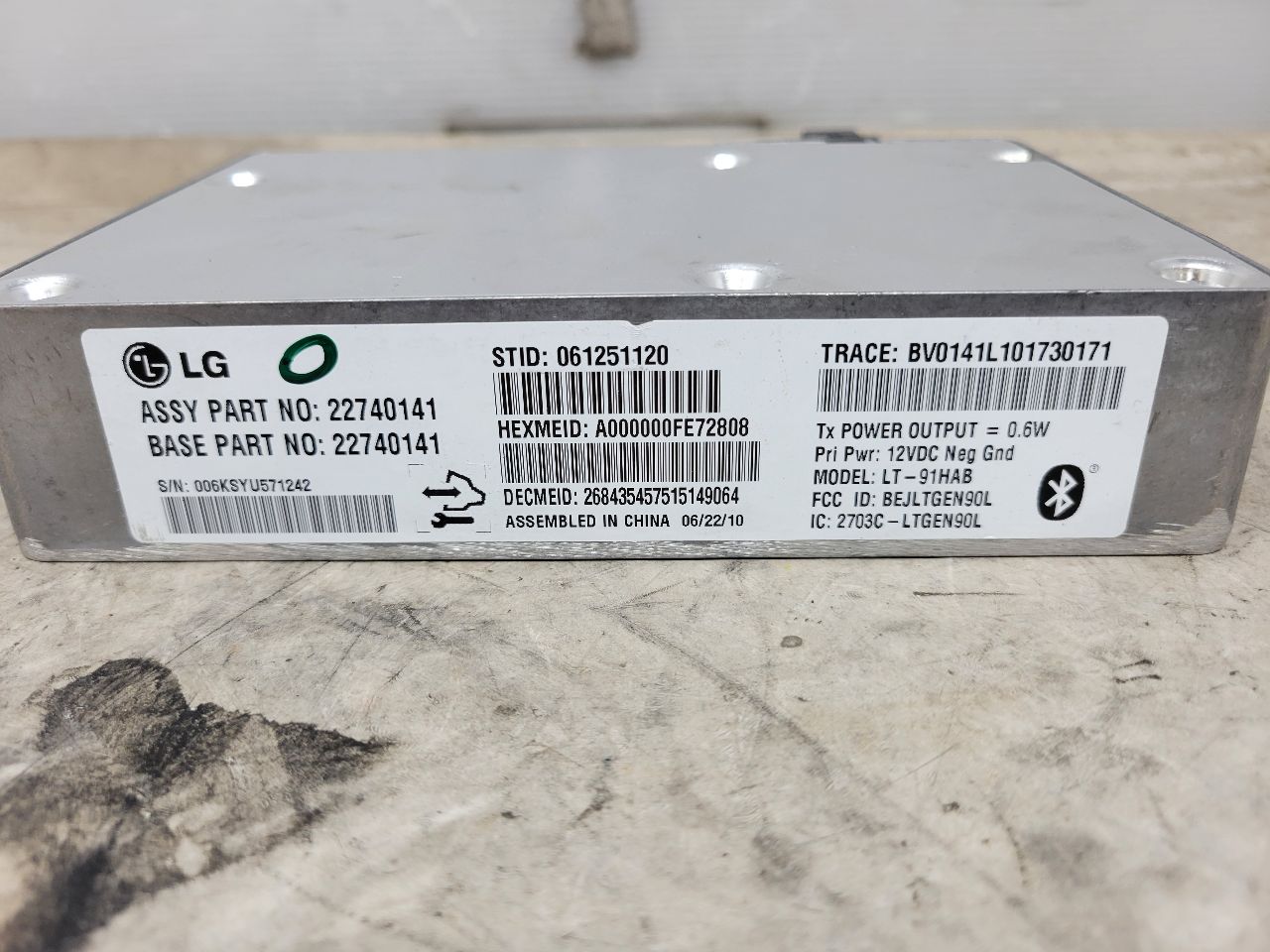 2011 CORVETTE ONSTAR COMMUNICATION MODULE 22740141 27974 - image 9