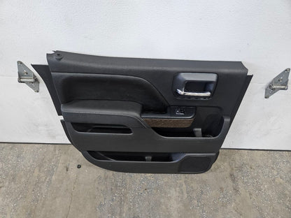 2017 SIERDEN15 LH REAR DOOR TRIM PANEL CREW CAB BLK 28030 - image 2